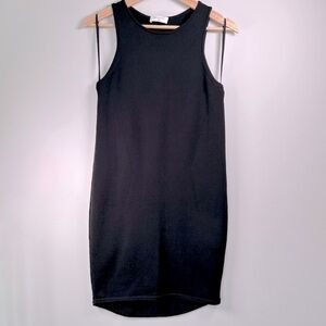 Babaton - Aritzia Black Nylon Knit Mini Dress